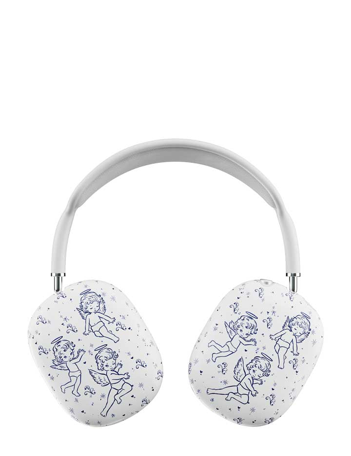 Airpods MAX ヘッドフォンカバー　小花モチーフ Amazon.com: JLSDBMZ Compatible with AirPods Max Case,White
