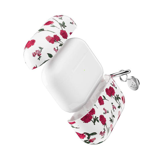 wildflower red roses airpodspro case