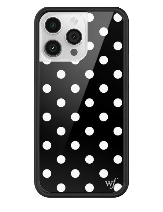 wildflower polka dot iphone 14promax|black and white