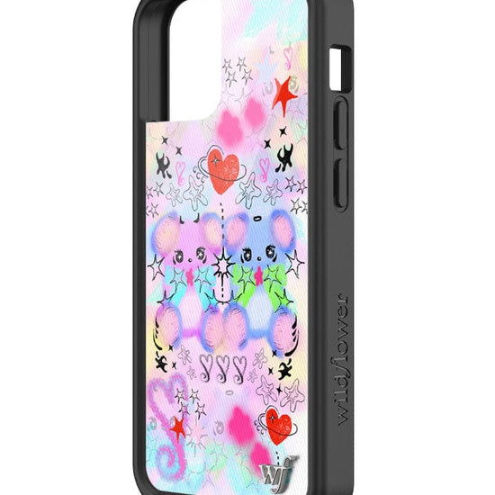 wildflower cotton candy teddies iphone 13mini case