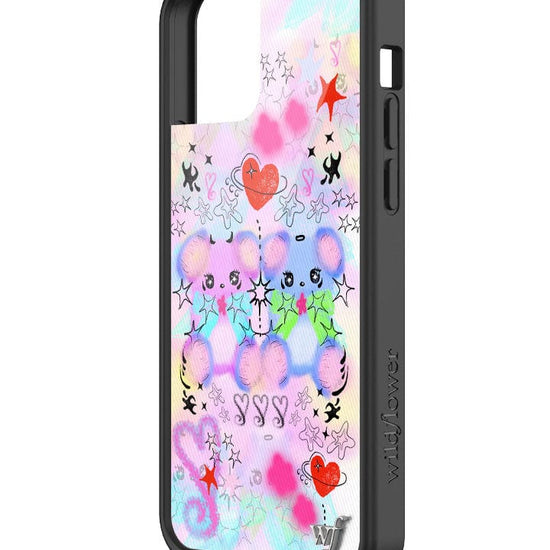 wildflower cotton candy teddies iphone 12/12pro case