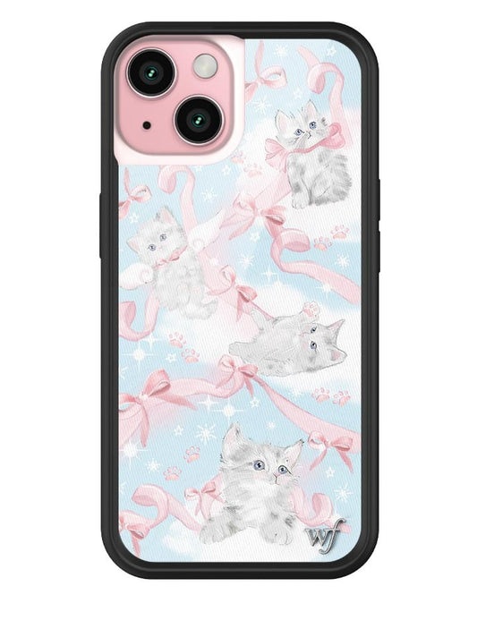 wildflower kitten around iphone 15 case