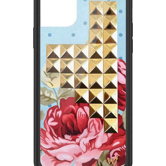 wildflower blue floral stud iphone 11promax 
