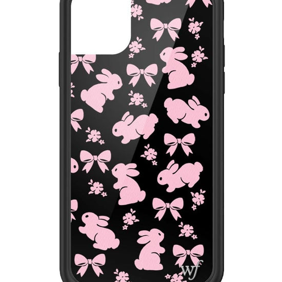 wildflower pink bunnies iphone 11 case