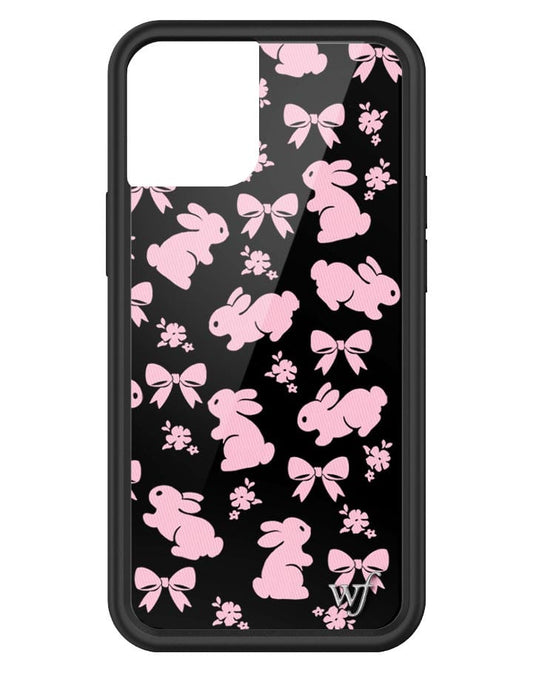 wildflower pink bunnies iphone 13mini case