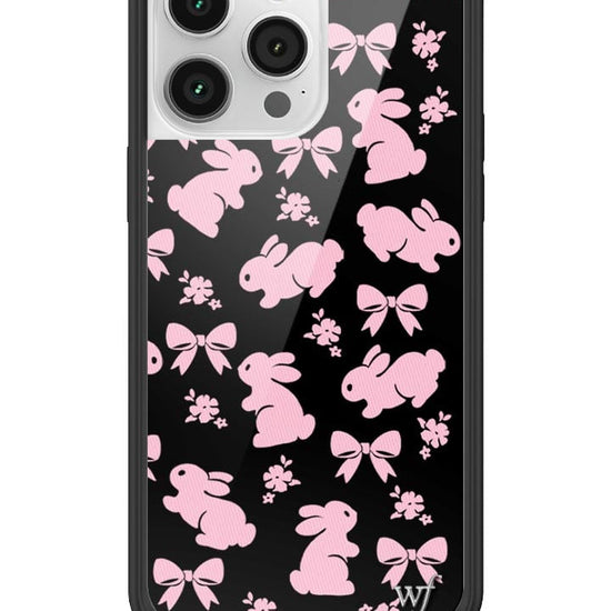 wildflower pink bunnies iphone 14promax case