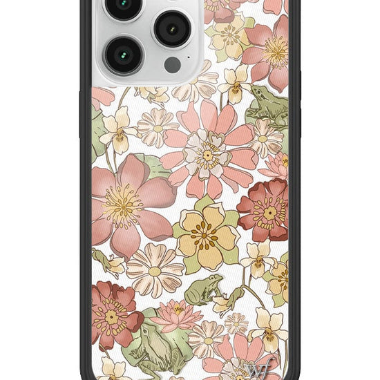 wildflower lily pad floral iphone 14promax case