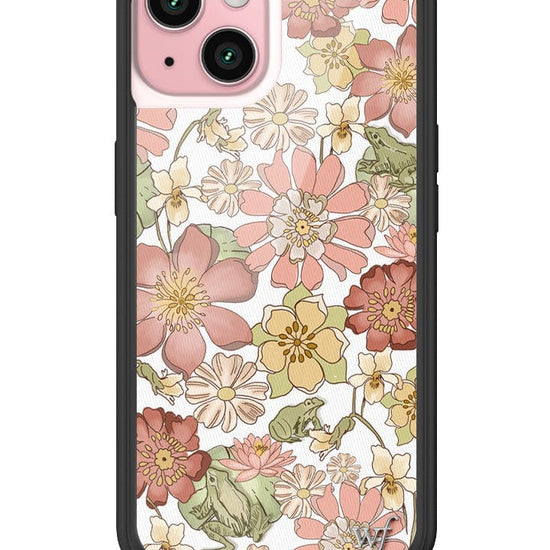 wildflower lily pad floral iphone 15 case