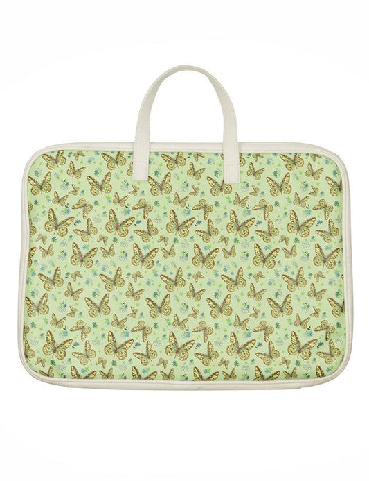 sage butterfly wildflower cases laptop bag