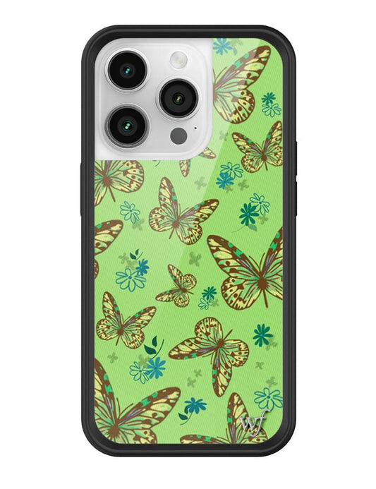 wildflower sage butterfly iphone 14pro case