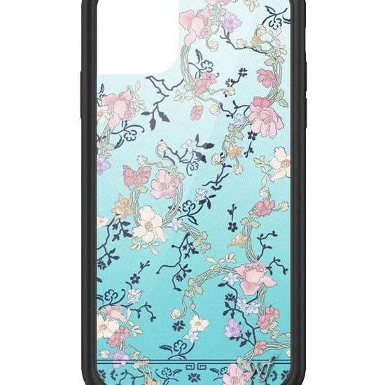 wildflower gallery girlie blue iphone 11 case