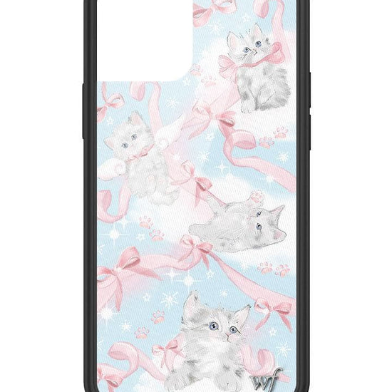wildflower kitten around iphone 12/12pro case