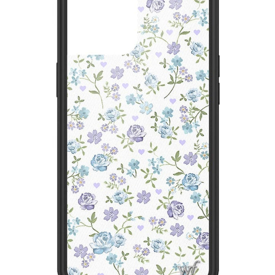 wildflower lilac and blue floral iphone 12promax case