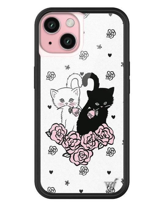 wildflower kittens iphone 15 case