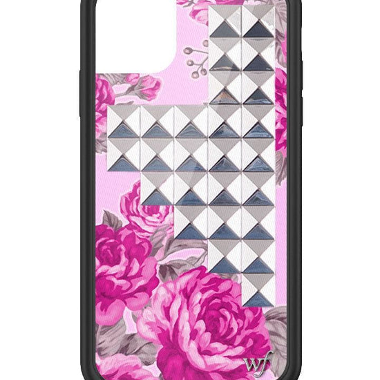 wildflower pink floral stud iphone 11 