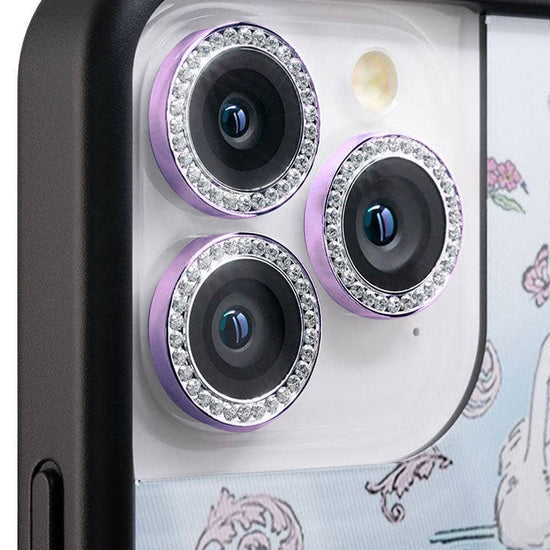 wildflower camera bling purple iphone 11 pro/11 pro max