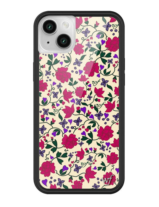 wildflower rose romance iphone 14 case