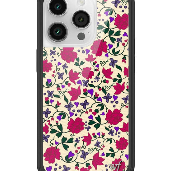 wildflower rose romance iphone 14pro case