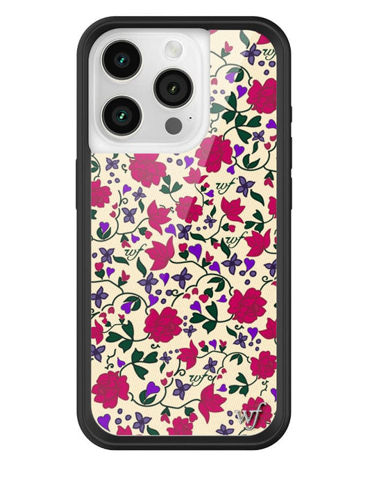 wildflower rose romance iphone 15pro case