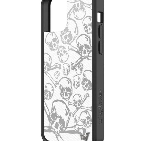 wildflower skull girl iphone 12/12pro case angle
