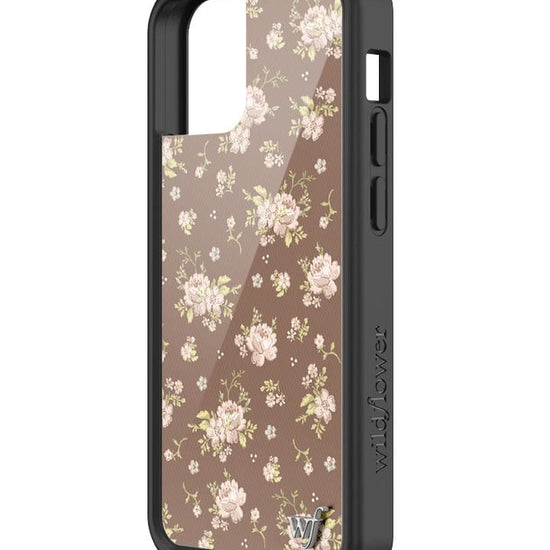 wildflower brown floral iphone 13mini case