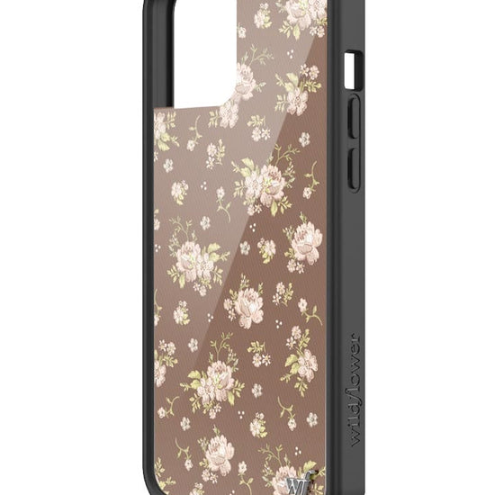 wildflower brown floral iphone 12promax case