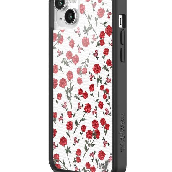 wildflower red roses iphone 14plus case