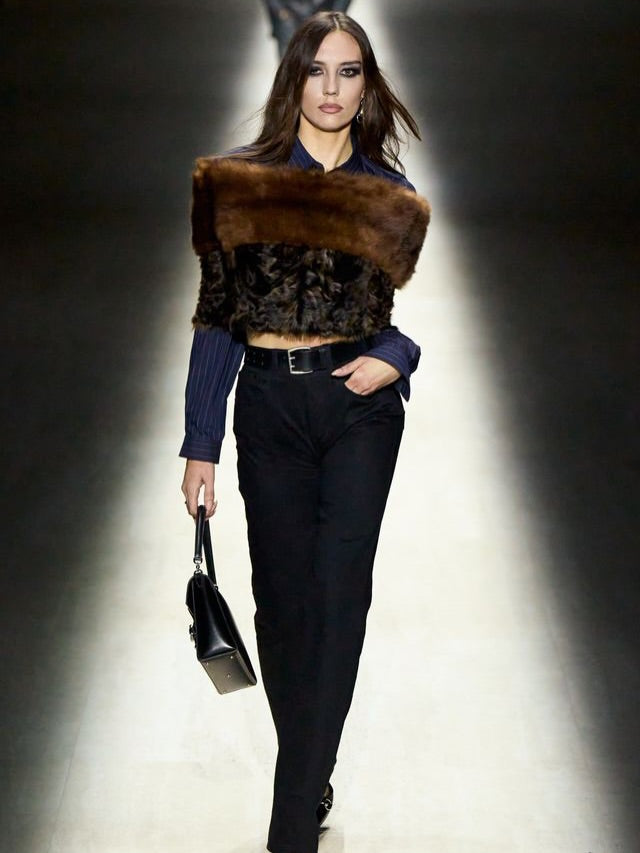 Sydney Carlson walks Gucci's runway for Milan's 2026 Fashion Week