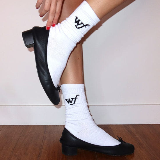 Wildflower White Socks Lifestyle Image 01