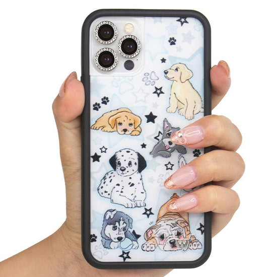 wildflower puppy party iphone 14 case