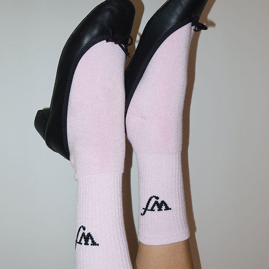 Wildflower Pink Socks Lifestyle Image 01