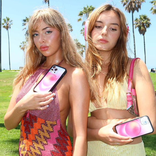 Wildflower Hot Pink Aura Airpods Max Cover Lifestyle Image 01