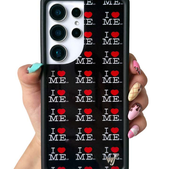 Hand Pic Image 01 Ashley Williams I Heart Me Black Samsung Galaxy Case