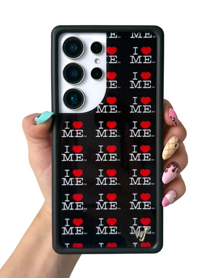 Hand Pic Image 01 Ashley Williams I Heart Me Black Samsung Galaxy Case