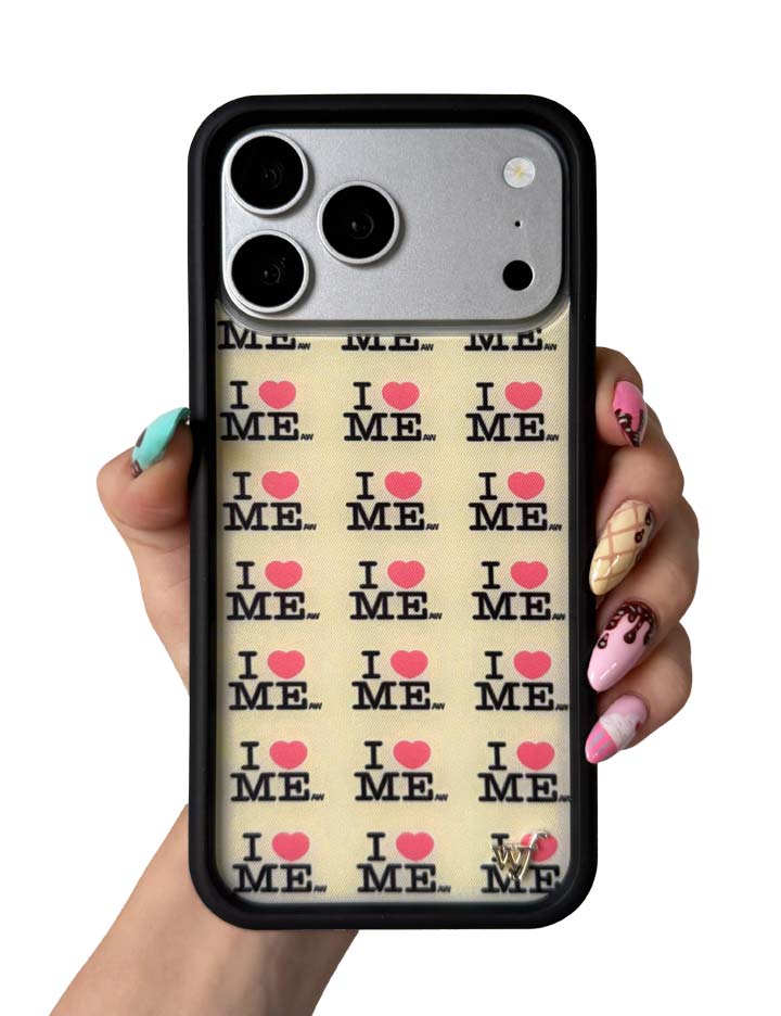 Hand Pic Image 01 Ashley Williams I Heart Me Yellow iPhone Case