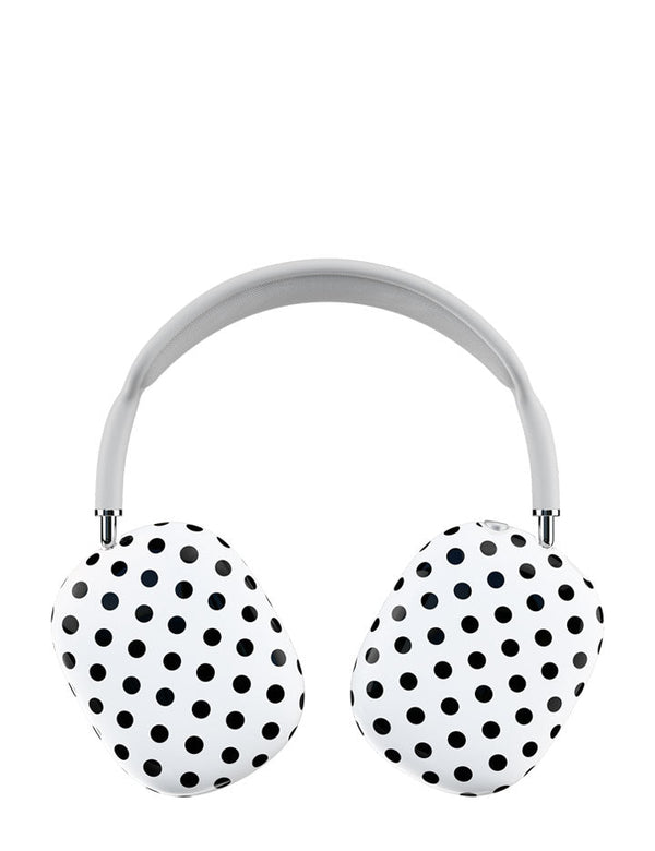 Wildflower AirPods Max Cover Polka Dot White Black Cute