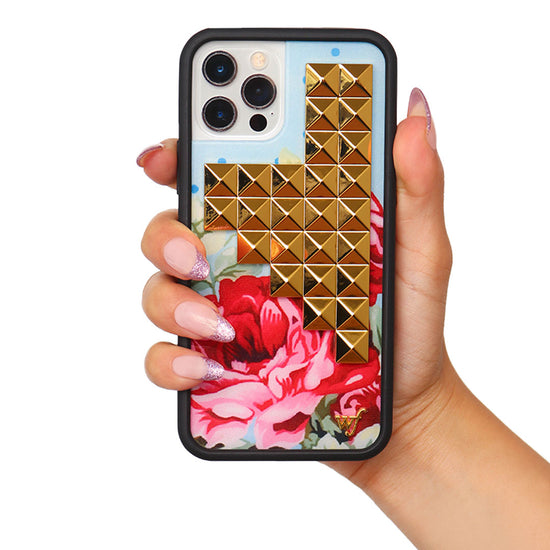 Wildflower Blue Floral Stud iPhone Case iPhone 13 Pro Wildflower Blue Floral Stud iPhone Case iPhone 13 Pro
