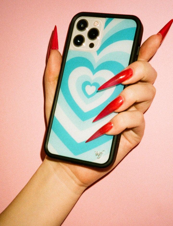 Hand Pic Image 01 Blue Moon Latte Love iPhone Case