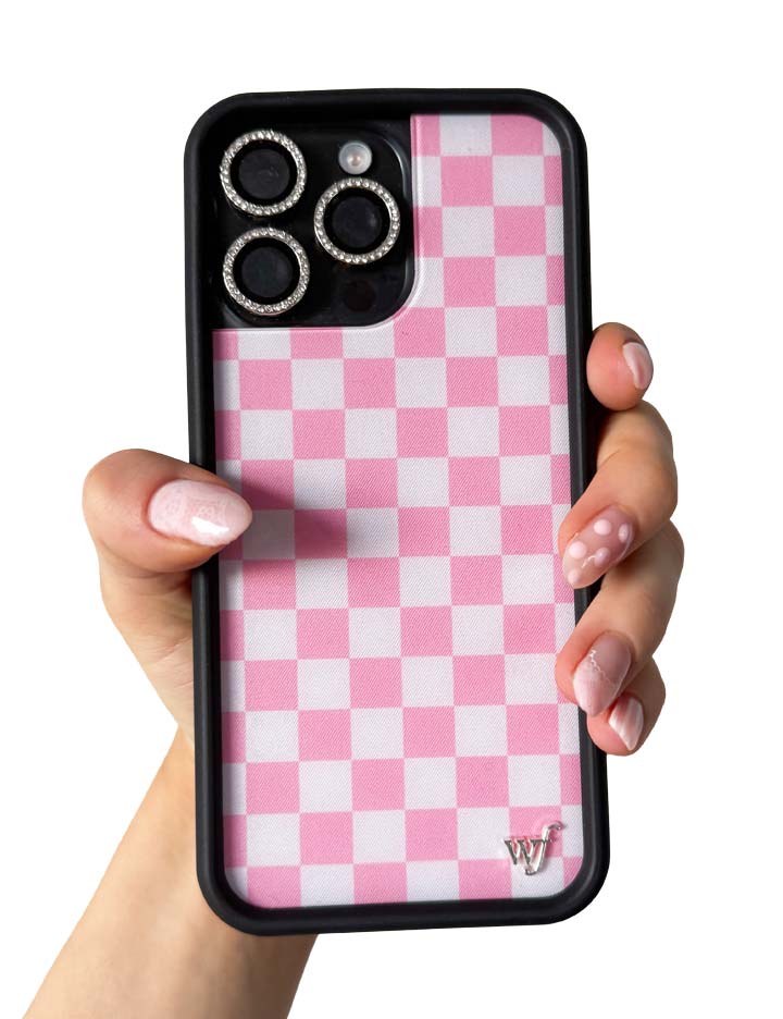 Checkers | Pink iPhone 17 Pro Max Case – Wildflower Cases