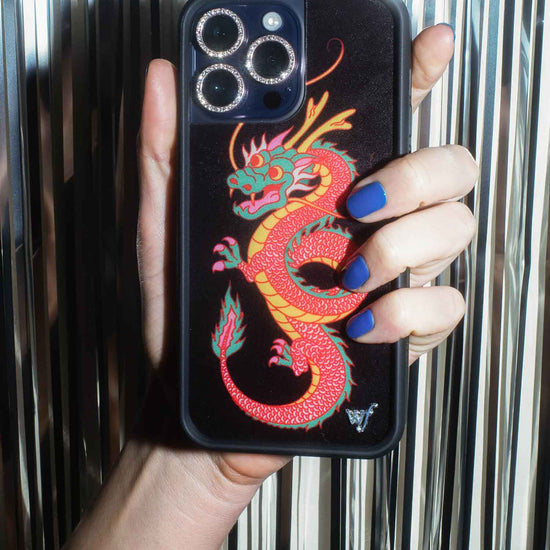 wildflower year of the dragon iphone 13mini case