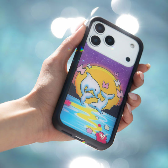 Hand Pic Image 01 Dolphin Sunset iPhone Case