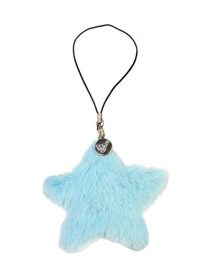 Wildflower Blue Fluffy Star Charm