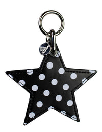wildflower polka dot star charm black and white cute