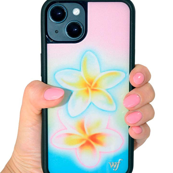 Hand Pic Image 01 Pastel Plumeria iPhone Case