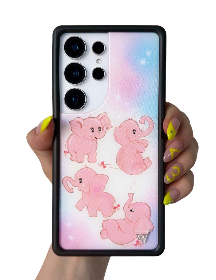 Hand Pic Image 01 Pink Elephants Samsung Galaxy Case