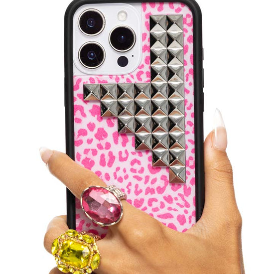 Hand Pic Image 01 Pink Meow Stud iPhone Case
