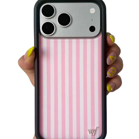 Hand Pic Image 01 Pink Stripes iPhone Case