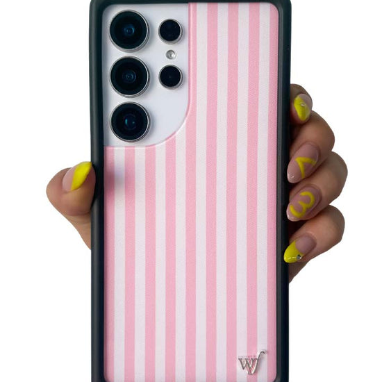 Hand Pic Image 01 Pink Stripes Samsung Galaxy Case