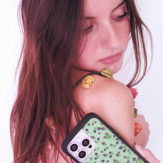 Supporting Image 01 Purple Posie Rosie iPhone Case