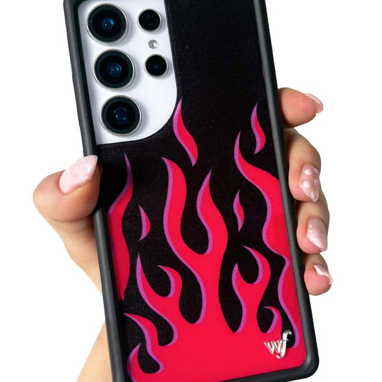 Hand Pic Image 01 Red Flames Samsung Galaxy Case